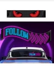 Toptan Led Matrix Panel Rgb Ekran Kumandalı App Kontrollü İşyeri Araç Cam Duvar Led Panel Tabela