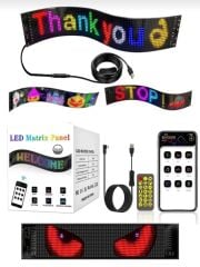 Toptan Led Matrix Panel Rgb Ekran Kumandalı App Kontrollü İşyeri Araç Cam Duvar Led Panel Tabela