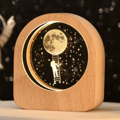 Toptan Kristal Masa Gece Lambası Usbli Kristal Küre Dekorasyon Led