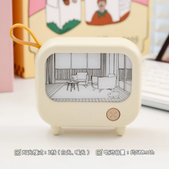 Toptan TV Şeklinde LED Gece Lambası Dekorasyon Aydınlatma 2 Modlu