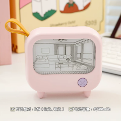 Toptan TV Şeklinde LED Gece Lambası Dekorasyon Aydınlatma 2 Modlu