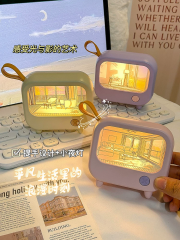 Toptan TV Şeklinde LED Gece Lambası Dekorasyon Aydınlatma 2 Modlu