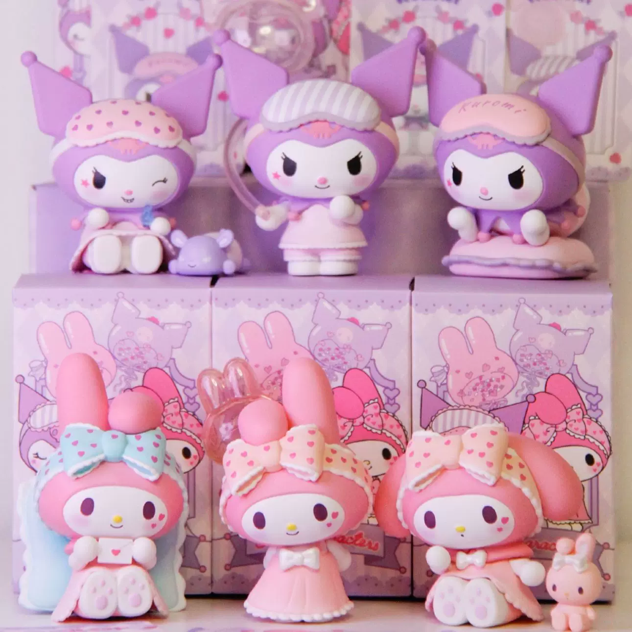 Toptan Kawaii Karakter Figür Seti 6 Adet Kutulu