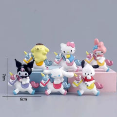 Toptan Kawaii Karakter Figür Seti 6 Adet Kutulu
