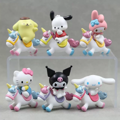 Toptan Kawaii Karakter Figür Seti 6 Adet Kutulu
