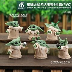 BABY YODA FİGÜR SET 6 ADET AMBALAJLI