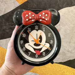Toptan Mickey Minnie Mouse Masa Saati Alarmlı