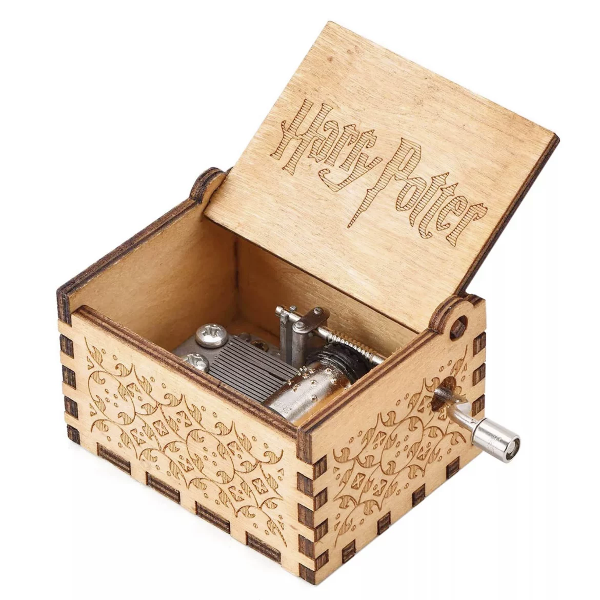 Toptan Ahşap Harry Müzik Kutusu Çevirmeli