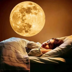 Toptan Ay Işığı Projeksiyon Gece Lambası Tavan Lambası Arka Plan Atmosfer Işığı Usb Led Duvar Dekor