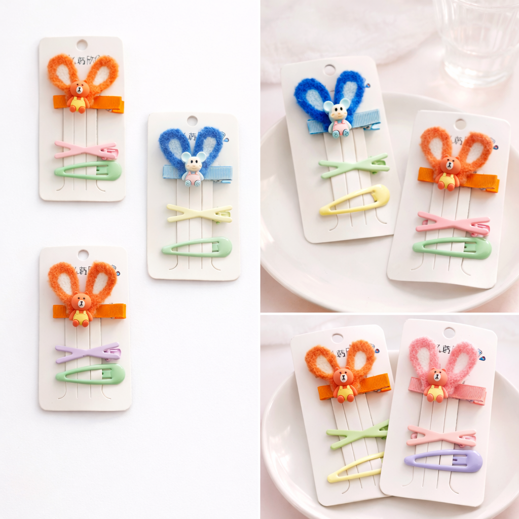 Renkli 3'lü Toka Seti 1 Kart