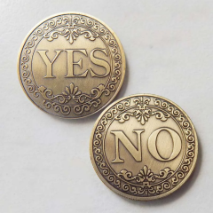 Toptan Metal Yes No Parası Koleksiyon Hatıra Coin