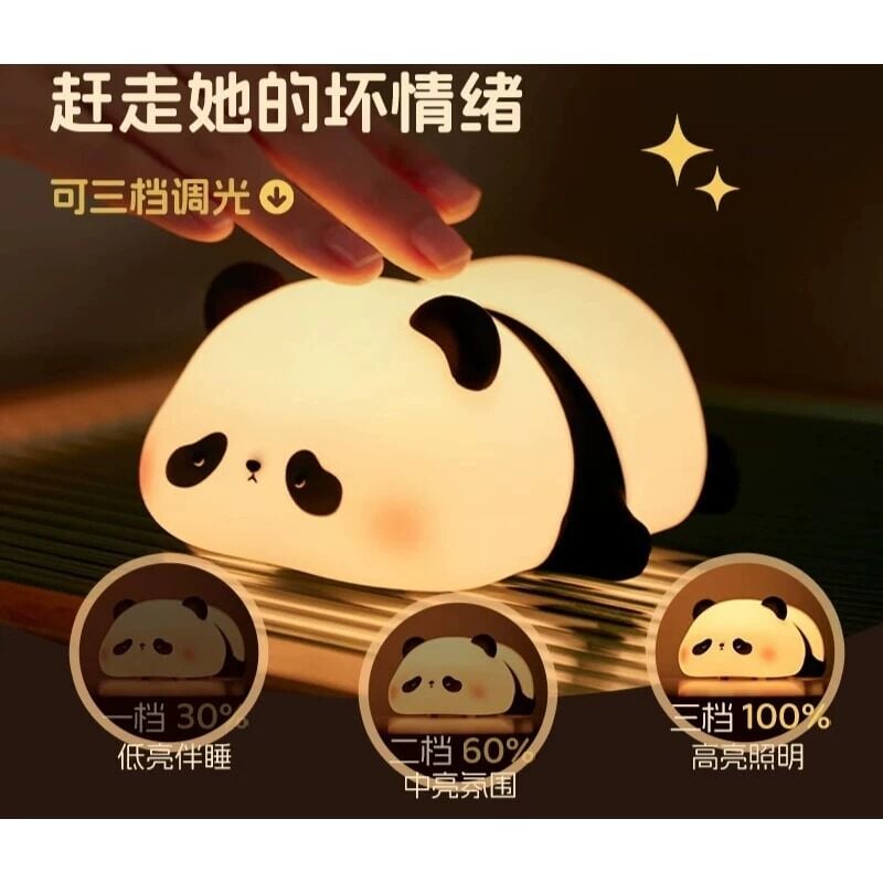Dokunmatik panda lamba yumuşak