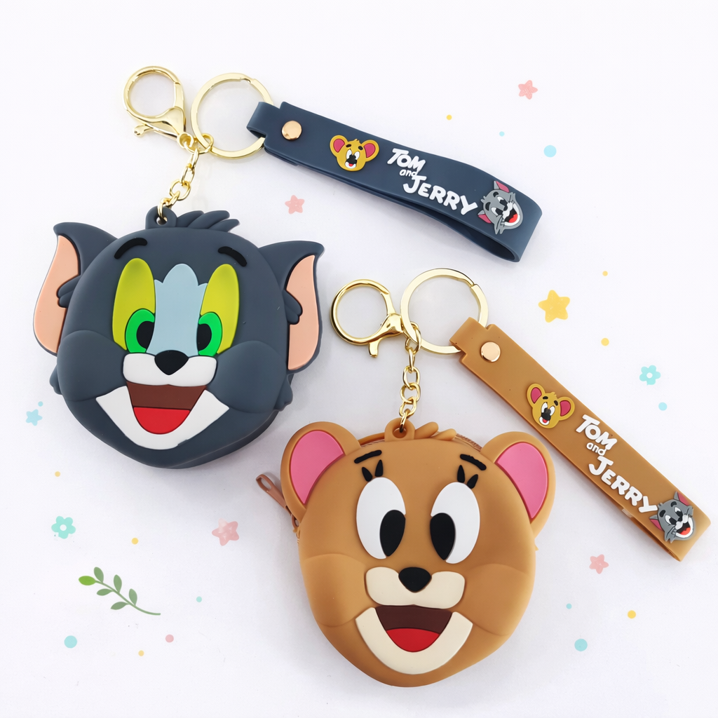 Toptan Lüx Silikon Karakter Figürlü Cüzdan Anahtarlık 1 Adet