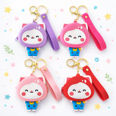 Toptan Lüx Silikon Karakter Figürlü Cüzdan Anahtarlık 1 Adet