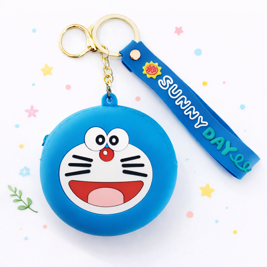 Toptan Lüx Silikon Karakter Figürlü Cüzdan Anahtarlık 1 Adet