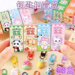 Toptan Lüks Çanta Fermuar Süsü Anahtarlık Charm 24 Adet Kutulu