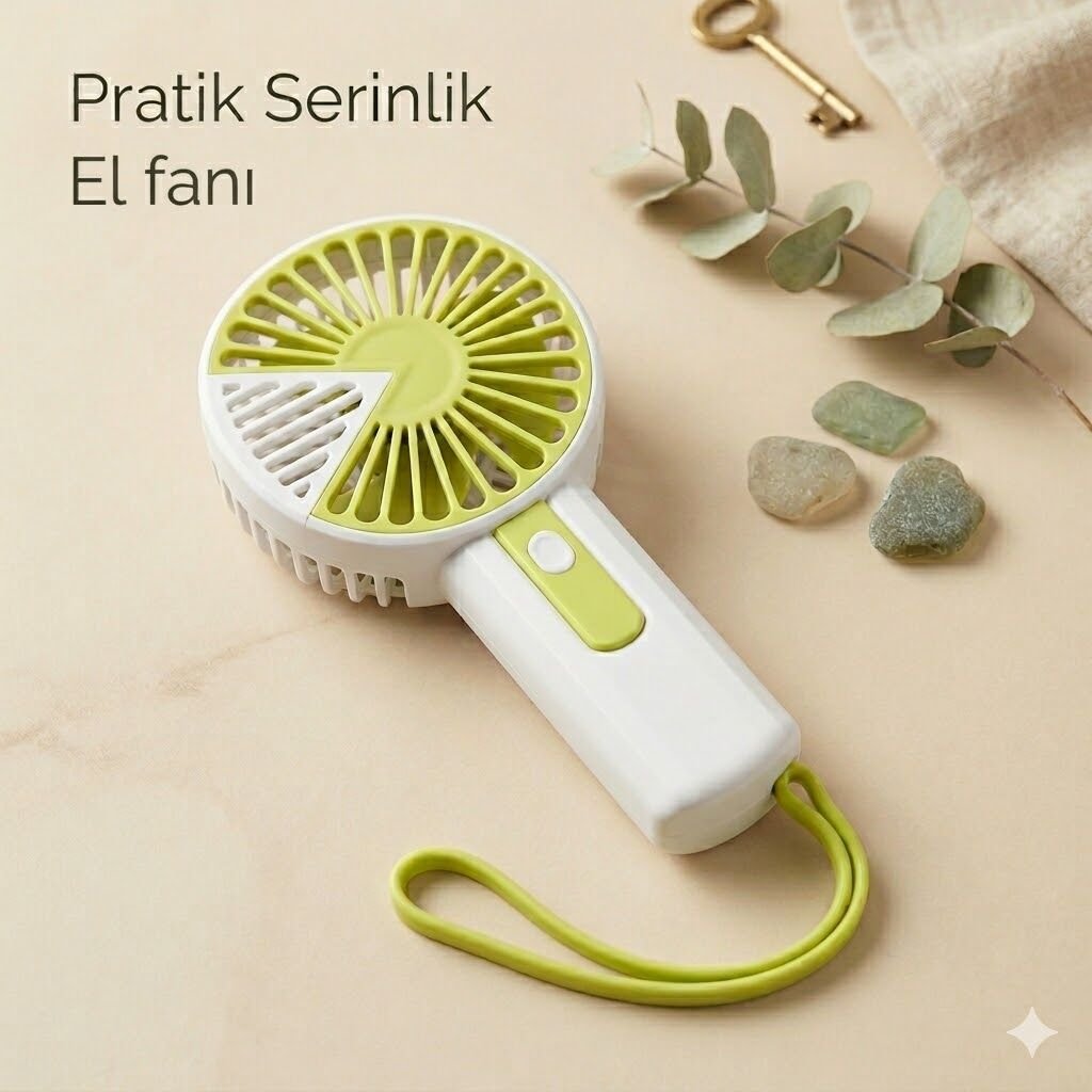 Toptan Mini Şarjlı El Vantilatörü USB Taşınabilir Sessiz Fan 3 Kademeli
