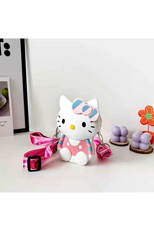 Toptan Hello Kitty Silikon Çanta – Sevimli Karakterli Mini Omuz Çantası