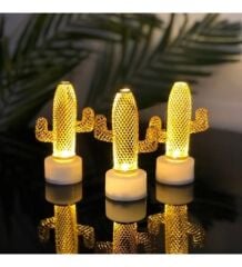 Toptan Kaktüs Mini Pilli Led Lamba 1 Adet