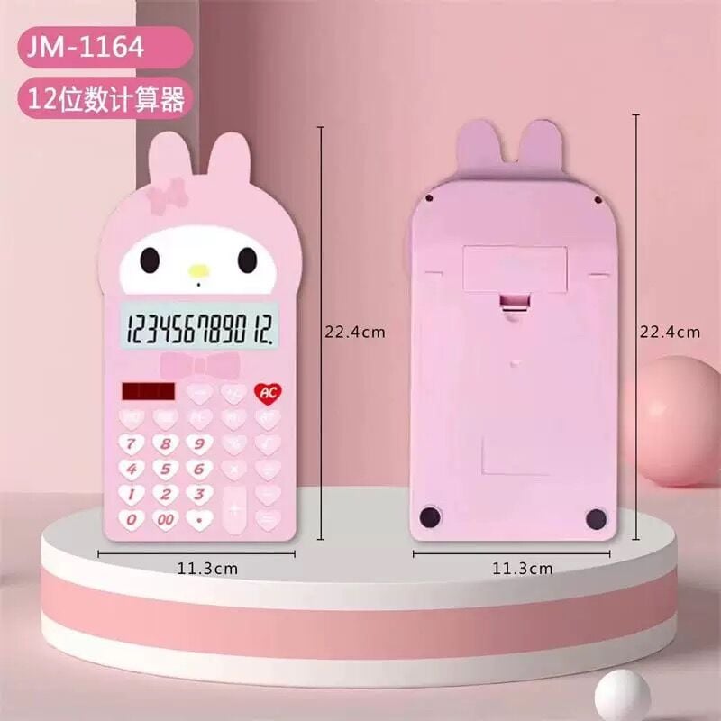 Toptan Kawaii Karakter Hesap Makinesi 1 Adet Büyük Boy