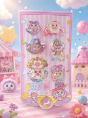 Toptan Baby Three Kawaii Puffy Sticker Collection