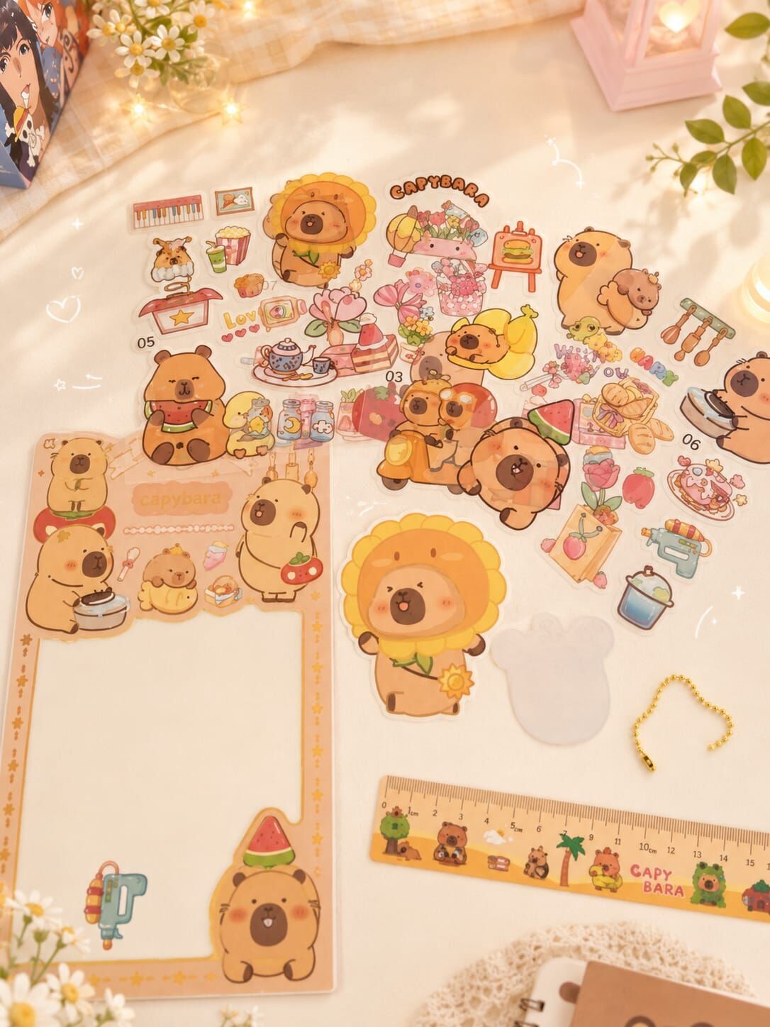Toptan Capybara Kırtasiye ve Sticker Hediye Seti