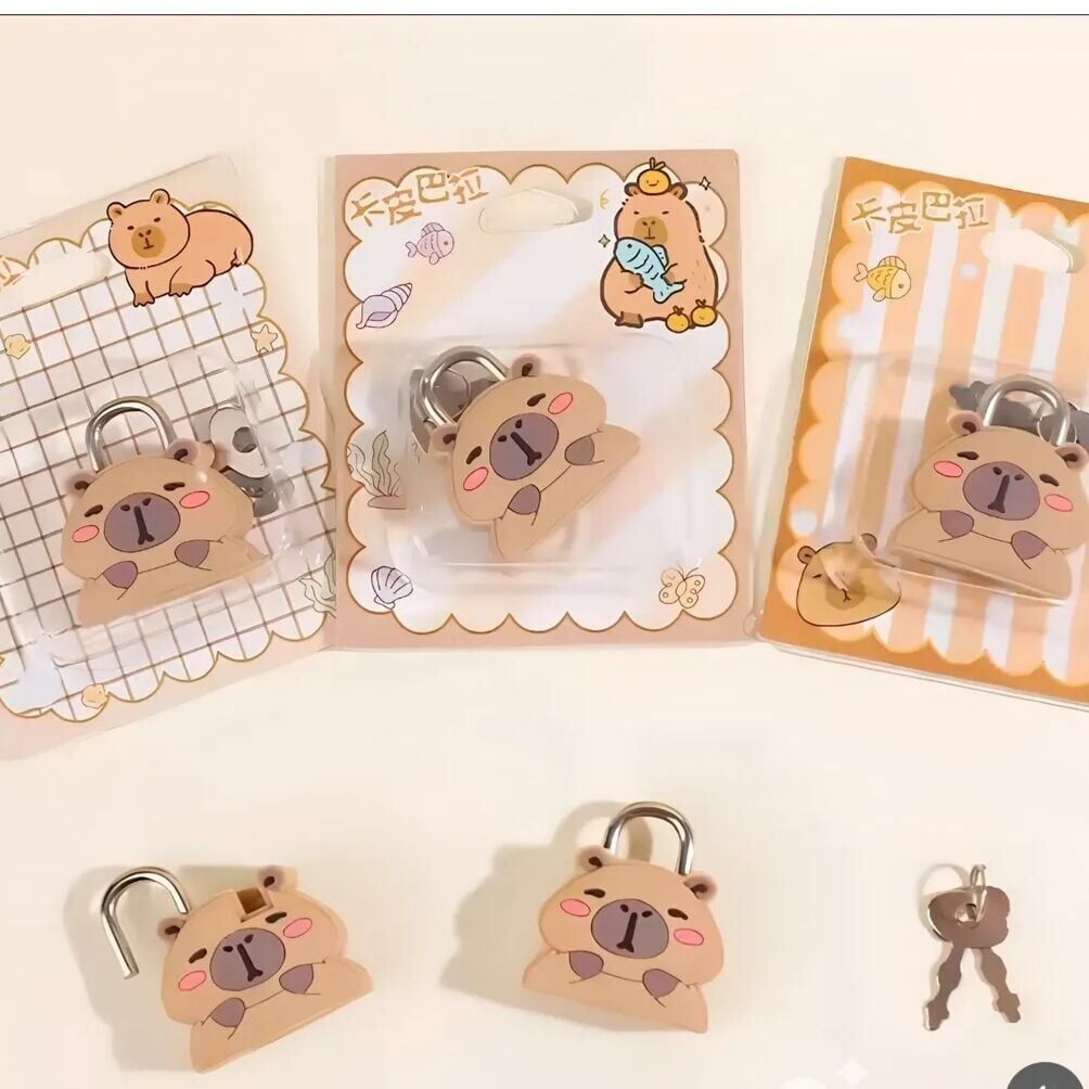 Toptan Capybara Kawaii Karakterli Çanta ve Günlük Kilidi