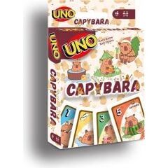Toptan Capybara Temalı UNO Eğlence Kart Oyunu