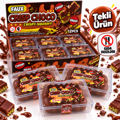 Crisp Choco Crunch Çıtır Sukuşi Toptan Squishy 12 Adet 1 Kutu